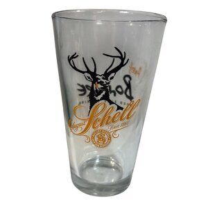 August Schell Brewery Pint Glass Axels Bonfire Anchor Hocking Clear Collectible